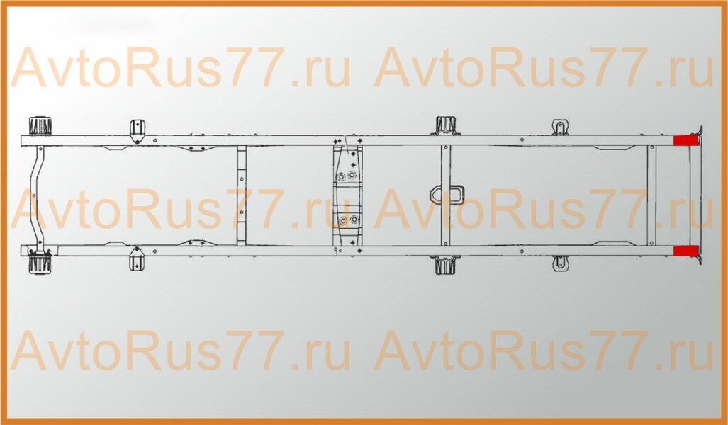 Поперечина рамы газель 3302