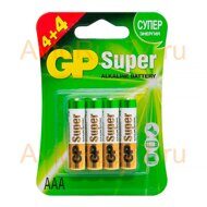 Батарейка алкалиновая GP Super Alkaline 24A (AAA) (блистер 8шт)